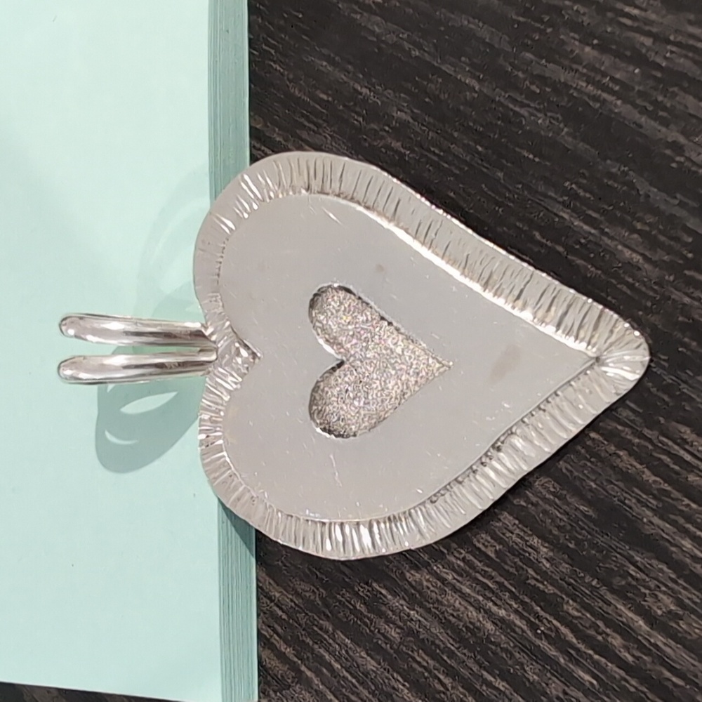Handmade Silver Heart Pendant Necklace Pendant